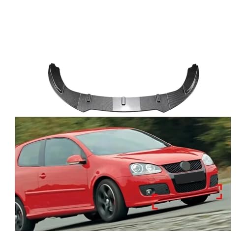 SCSTHRCRA Für Golf 5 MK5 GTI Jetta MK5 GLI 2003-2008 Auto Lip Splitter Front Schaufel Spoiler Diffusor Canard Protector Frontspoiler(B Gloss Black) von SCSTHRCRA