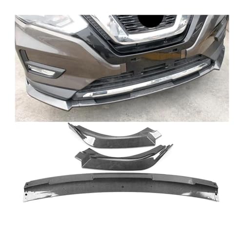 SCSTHRCRA Für N&issan Für X-Trail T32 2017-2021 Auto Stoßstange Lip Splitter Front Schaufel Spoiler Diffusor Canard Protector Frontspoiler(Carbon Fiber Pattern) von SCSTHRCRA