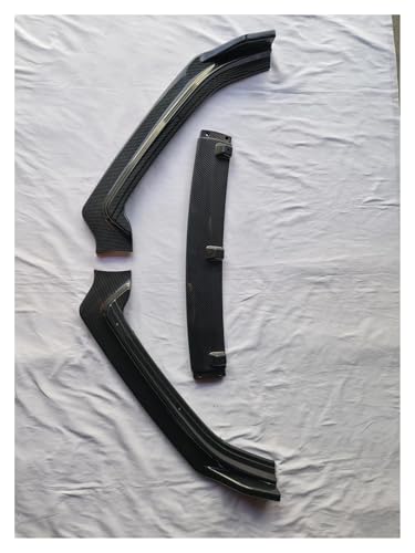 SCSTHRCRA Für Polo 2014-2018 Nicht Für GTI Auto Stoßstange Lip Splitter Front Schaufel Spoiler Diffusor Canard Protector Frontspoiler(ABS Carbon Look) von SCSTHRCRA