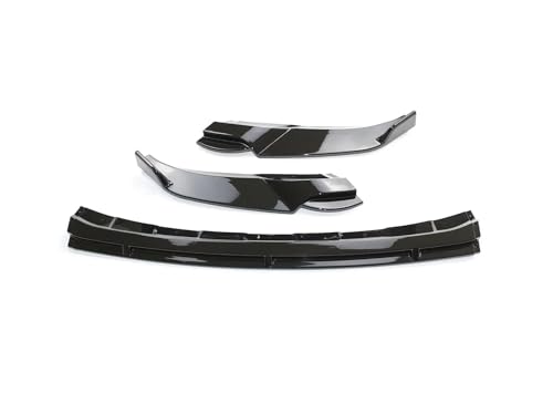 SCSTHRCRA Für T-ROC TSI TDI 2017-2022 Auto Stoßstange Lip Splitter Front Schaufel Spoiler Diffusor Canard Protector Frontspoiler(Glossy Black) von SCSTHRCRA