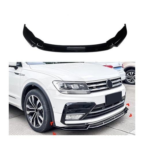 SCSTHRCRA Für T&iguan MK2 Rleitung 2017-2020 Auto Lip Splitter Front Schaufel Spoiler Diffusor Canard Protector Frontspoiler(Glossy Black) von SCSTHRCRA