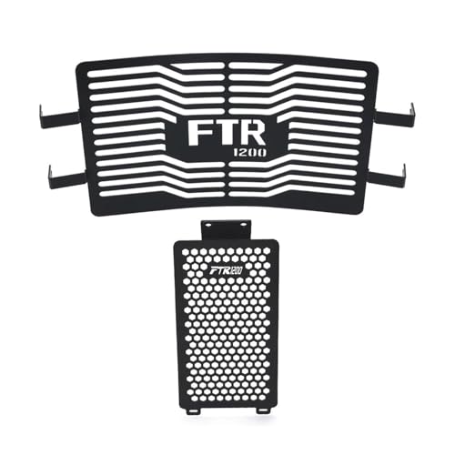 SCSTHRCRA Motorrad Grillabdeckung Schutz Für I&ndian Für FTR1200S FTR1200R FTR1200 FTR 1200 SR Carbon Rally Sport Kühlergrill Wache Cover Protector (C FTR 1200 Logo) von SCSTHRCRA