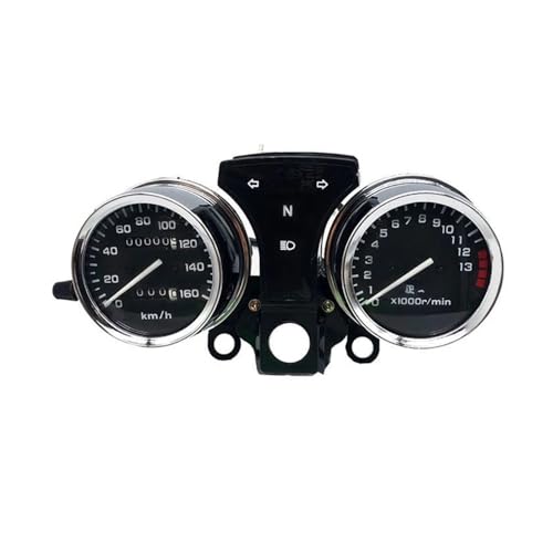 H Sundiro Lifan Dayun CM125 V-MEN SDH125 Motorrad Drehzahlmesser Tachometer Instrument mit 1/2 Kabel Tacho Geschwindigkeitsmesser Uhr(2 Cables) von SCTTJSIXZ