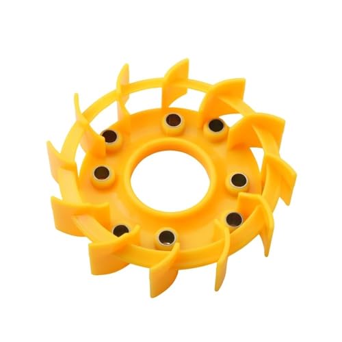 Turbo-Lüfter for Peu V-Clic 50cc 4-Takt-Roller-Motorteile(Yellow) von SCTTJSIXZ