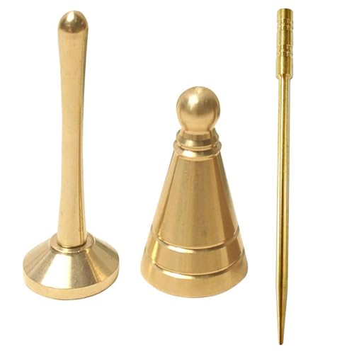 3-teiliges Kegelherstellungswerkzeug-Set mit Kegelformpresse, Messingnadel, DIY-Turm für Brenner, Kegelform-Set von SCUDGOOD