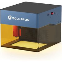 Sculpfun - iCube Laser Graviermaschine 3W, 0,02 mm Laserfokus Lasergravierer Laserschneider mit Rauchfilter & Temperaturalarm, Tragbare Lasergravur von SCULPFUN