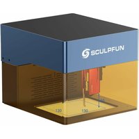 Sculpfun - iCube Pro Laser Graviermaschine 5W mit Rauchfilter Temperaturalarm, 10000mm/min Gravur Geschwindigkeit, Tragbare Augenschutz von SCULPFUN