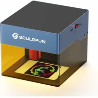 Sculpfun - iCube pro max Lasergravurmaschine 10W, tragbare Laser Graviermaschine mit 0,05 mm Gravurgenauigkeit, Offline-Gravur, Lasergravierer Laser von SCULPFUN