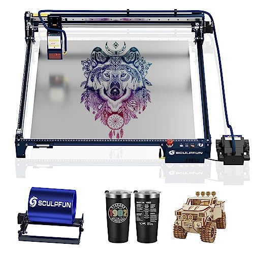 SCULPFUN S30 Ultra 22 W Laser Graviermaschine SCULPFUN Laser-Rotationswalze, Farbgravur aus Metall 600 * 600 mm Arbeitsbereich Laser Cutter für DIY Holz, Acryl SCULPFUN S30 Ultra 22 W Laser Graviermaschine SCULPFUN Laser-Rotationswalze, Farbgravur aus Metall 600 * 600 mm Arbeitsbereich Laser Cutter für DIY Holz, Acryl von SCULPFUN