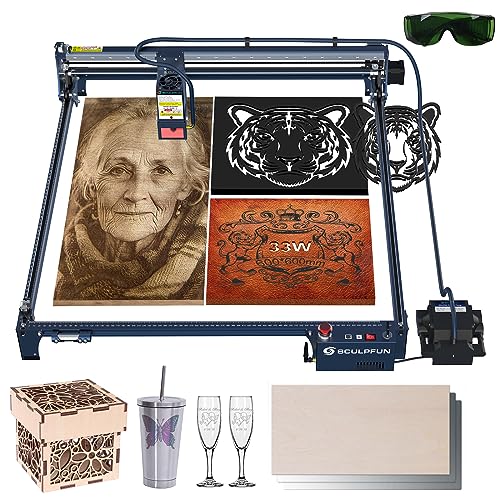 SCULPFUN S30 Ultra 33W Laser Graviermaschine Laser Cutter 600*600mm Große Arbeitsbereich,0.005mm Hochpräzises Industrielle Gleitschiene Gravieren Schneiden, Automatisch Air Assist,42Bit Schrittmotor SCULPFUN S30 Ultra 33W Laser Graviermaschine Laser Cutter 600*600mm Große Arbeitsbereich,0.005mm Hochpräzises Industrielle Gleitschiene Gravieren Schneiden, Automatisch Air Assist,42Bit Schrittmotor von SCULPFUN