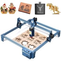 Sculpfun - S9 Lasergravierer, 5,5-W-Laserschneider mit 0,06 mm ultradünnem Laserstrahl, Lasergravurmaschine für Holz, Leder, Acryl, Gravurbereich 410 von SCULPFUN