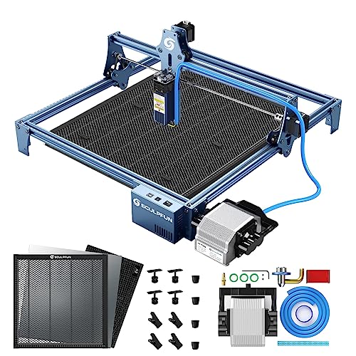 SCULPFUN S9 Laser Graviermaschine mit Laser Honeycomb Arbeitstisch, Air Assist,90W Effekt Holz Gravieren Schneiden Engraver, Präziser Fokus, 410 * 420mm Großflächige Lasergravur mit Schutzbrille SCULPFUN S9 Laser Graviermaschine mit Laser Honeycomb Arbeitstisch, Air Assist,90W Effekt Holz Gravieren Schneiden Engraver, Präziser Fokus, 410 * 420mm Großflächige Lasergravur mit Schutzbrille von SCULPFUN