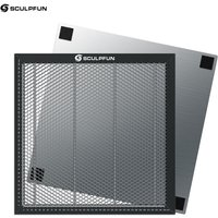 SCULPFUN Waben-Laserschneidwerkbank 400 x 400 mm, geeignet für Dioden-/CO2-Lasergravurmaschinen/einfach zu beobachten/Desktop-Schutz von SCULPFUN