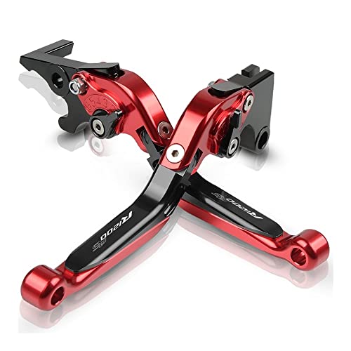 SCUUBE Für B&M&W R1200RS R 1200RS R 1200 RS 2015 2016 2017 2018 Motorrad Kupplungsbremshebel Ausziehbare Verstellbare Faltbare Hebel CNC Aluminium Motorrad-Handhebel(Rot) von SCUUBE