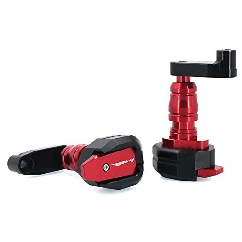 Schieberegler Für Aprilia RSV4 RR RF 2009-2017 2016 RSV4RR RSV4RF Motorrad Absturzsicherung Rahmen Slider Verkleidung Schutz Anti Crash Pad Protector(Rot) von SCUUBE
