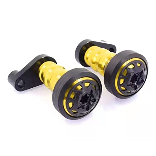 Schieberegler Für CBR600RR 2003-2006 CBR1000RR 2006 2007 Motorrad Aluminium Auspuff Crash Guard Frame Slider Motor Fallschutz(Gold) von SCUUBE