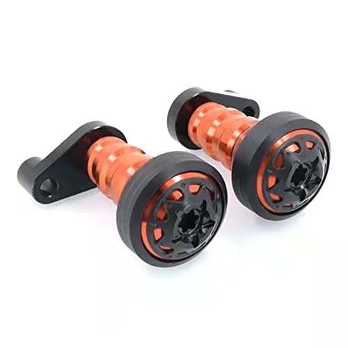 Schieberegler Für CBR600RR 2003-2006 CBR1000RR 2006-2007 Motorrad Fallschutz Rahmen Slider Verkleidungsschutz Anti Crash Pad Protector(Orange) von SCUUBE