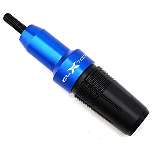 Schieberegler Für CFMOTO 700 CLX CLX700 700CL-X CF700 700clx 2021 2022 Motorrad Auspuff Slider Fallschutz Anti Crash Protector Pad(Blau) von SCUUBE