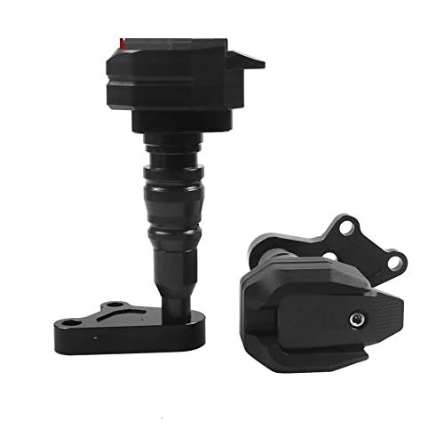Schieberegler Für CFMOTO CF400NK NK400 400NK NK650 650NK CF650NK 2016-2020 Motorrad Absturzsicherung Rahmen Slider Verkleidungsschutz Anti Crash Pad Protector(Schwarz) von SCUUBE