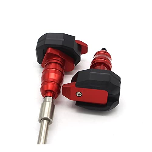 Schieberegler Für Ducati Diavel 1200 Monster 696 796 795 1100 Motorrad Fallschutz Sturzpad Verkleidungsschutz Anti Crash Pad Protector(Rot) von SCUUBE