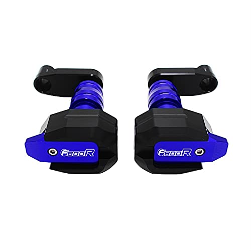 Schieberegler Für F800R F800 RF 800R 2014 2015 2016 Motorrad Fallschutz Rahmen Slider Verkleidungsschutz Anti Crash Pad Protector(Blau) von SCUUBE