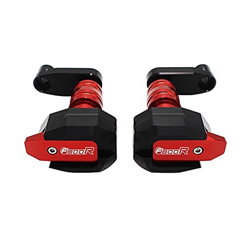 Schieberegler Für F800R F800 RF 800R 2014 2015 2016 Motorrad Fallschutz Rahmen Slider Verkleidungsschutz Anti Crash Pad Protector(Rot) von SCUUBE