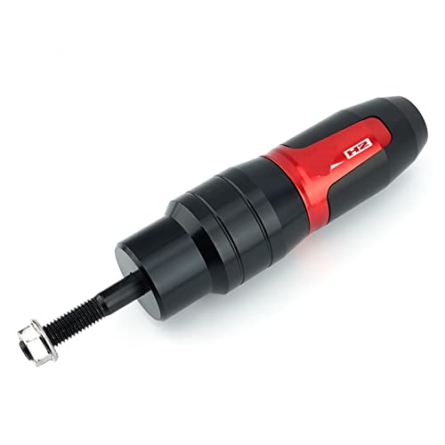 Schieberegler Für H2 Z H2SE 2019 2020 2021 2022 Motorrad Fallschutz Rahmen Slider Auspuff Slider Seitenverkleidung Schutz Crash Pad Protector(Rot) von SCUUBE