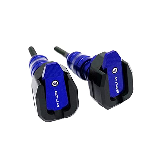 Schieberegler Für MT-09 MT09 MT 09 2013-2018 Motorrad Fallschutz Sturzpad Verkleidungsschutz Anti Crash Pad Protector(Blau) von SCUUBE