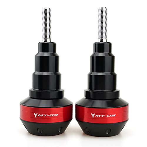 Schieberegler Für MT-09 MT09 SP 2014-2022 Motorrad Fallschutz Sturzpad Seitenverkleidung Schutz Sturzpad Schutz Auspuff Slider(Rot) von SCUUBE