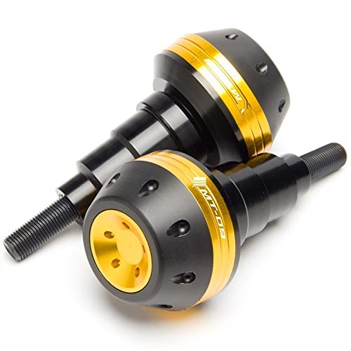 Schieberegler Für MT09 MT-09 SP 2015-2020 2021 2022 Motorrad Fallschutz Rahmen Slider Seitenverkleidung Schutz Motor Crash Protector(Gold) von SCUUBE