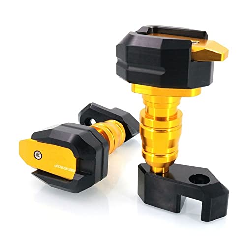 Schieberegler Für NINJA 1000SX 2020 2021 2022 Motorrad Fallende Schutz Rahmen Slider Verkleidung Schutz Anti Crash Pad Schutz(Gold) von SCUUBE