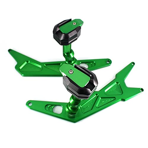 Schieberegler Für NINJA 250 NINJA 300 2013 2014 2015 2016 Motorrad Fallschutz Frame Slider Verkleidungsschutz Anti Crash Pad Protector(Grün) von SCUUBE