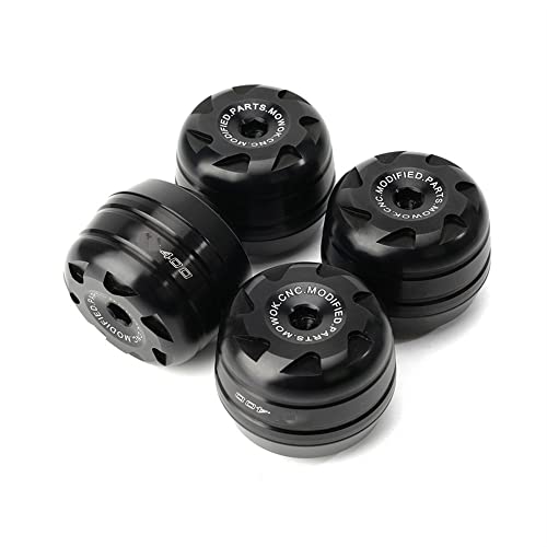 Schieberegler Für NINJA 400 Z400 2018 2019 2020 2021 Motorrad CNC Rad Fallschutz Hinten Vorderachse Gabel Crash Aluminium Slider(1) von SCUUBE