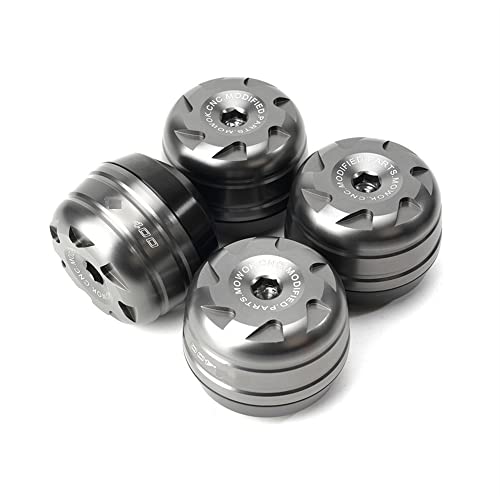 Schieberegler Für NINJA 400 Z400 2018 2019 2020 2021 Motorrad CNC Rad Fallschutz Hinten Vorderachse Gabel Crash Aluminium Slider(3) von SCUUBE