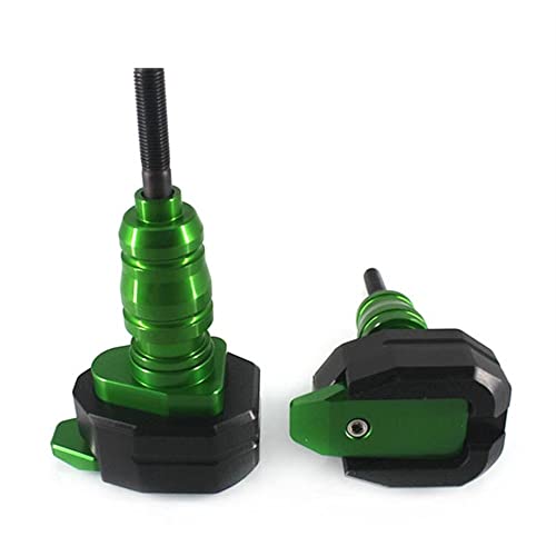 Schieberegler Für NINJA 650 Z650 2017 2018 2019 2020 2021 2022 Motorrad Fallschutz Sturzpad Verkleidungsschutz Anti Crash Pad Protector(Grün) von SCUUBE