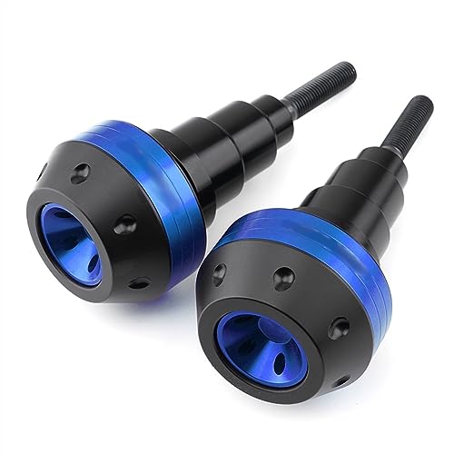 Schieberegler Für NINJA ZX6R ZX 6R ZX-6R 2013-2022 Motorrad Fallschutz Rahmen Slider Seitenverkleidung Schutz Crash Pad Protector Auspuff Slider(Blau) von SCUUBE