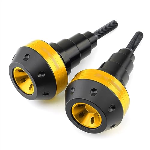 Schieberegler Für NINJA ZX6R ZX 6R ZX-6R 2013-2022 Motorrad Fallschutz Rahmen Slider Seitenverkleidung Schutz Crash Pad Protector Auspuff Slider(Gold) von SCUUBE
