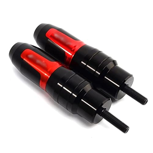 Schieberegler Für NINJA ZZR1400 ZX14R ZX-6R ZX-10R ZX6R ZX10R Motorrad Aluminium Auspuff Crash Guard Frame Slider Motor Fallschutz(Rot) von SCUUBE