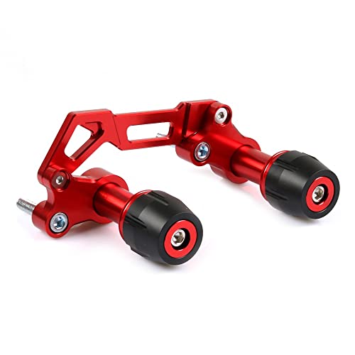 Schieberegler Für NVX 125 NVX150 NVX155 2015-2019 Motorrad Aluminium Auspuff Crash Guard Frame Slider Motor Fallschutz(Rot) von SCUUBE
