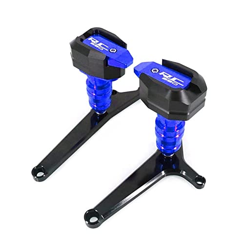 Schieberegler Für RC390 RC 390 2014-2020 2019 2018 2017 Motorrad Fallschutz Frame Slider Verkleidungsschutz Anti Crash Pad Protector(Blau) von SCUUBE