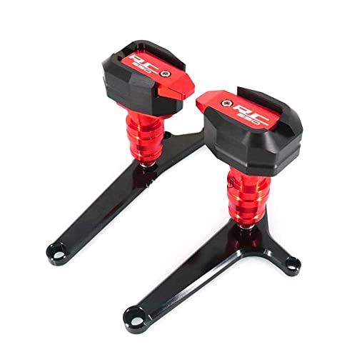 Schieberegler Für RC390 RC 390 2014-2020 2019 2018 2017 Motorrad Fallschutz Frame Slider Verkleidungsschutz Anti Crash Pad Protector(Rot) von SCUUBE