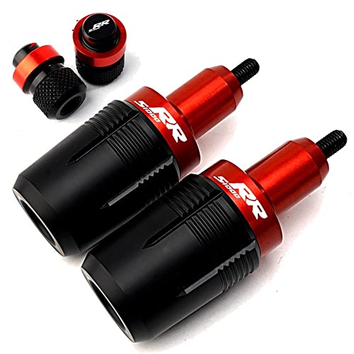 Schieberegler Für S1000RR M1000RR S 1000 RR 2015-2023 Motorrad-Fallschutz-Rahmenschieber-Seitenverkleidungsschutz Motor-Sturzschutz-Reifenventilkappen(Rot) von SCUUBE