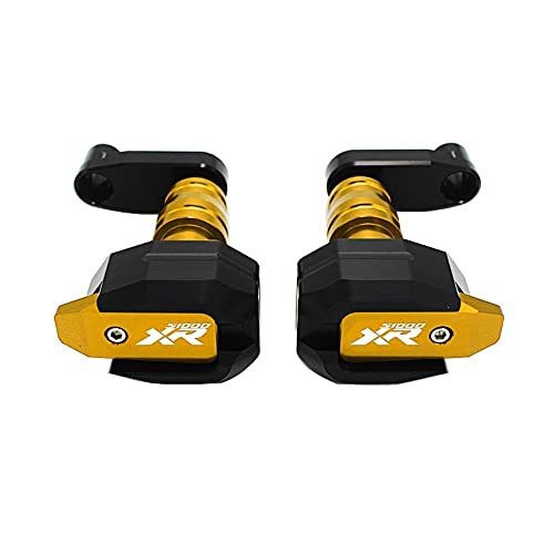 Schieberegler Für S1000XR 2010 2011 2012 2013 2014 2015 2016 2017 2018 Motorrad Fallschutz Rahmen Slider Verkleidungsschutz Anti Crash Pad Protector(Gold) von SCUUBE