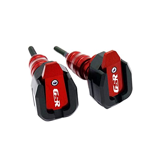 Schieberegler Für Suzuki GSR400 GSR600 GSR750 GSR 600 750 Motorrad Fallschutz Rahmen Slider Verkleidungsschutz Anti Crash Pad Protector(Rot) von SCUUBE