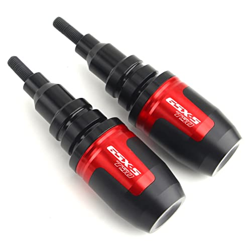 Schieberegler Für Suzuki GSX-S750 GSX S750 GSX-S 750 GSXS750 Motorrad Fallschutz Rahmen Slider Seitenverkleidung Guard Crash Pad Protector Auspuff Slider(Rot) von SCUUBE