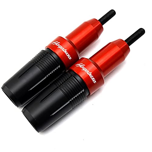 Schieberegler Für Suzuki GSXR1300 HAYABUSA GSX1300R 1999-2022 Motorrad Aluminium Auspuff Crash Guard Frame Slider Motor Fallschutz(Rot) von SCUUBE