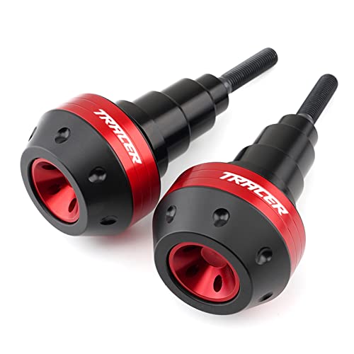 Schieberegler Für TRACER 7 GT Tracer 700 GT 2018-2022 Motorrad-Fallschutz-Rahmenschieber Seitenverkleidungsschutz Sturzpad-Schutz Auspuffschieber(Rot) von SCUUBE