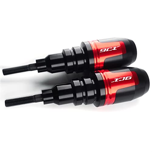 Schieberegler Für XJ6 XJ 6 XJ-6 DIVERSION Motorrad Fallschutz Rahmen Slider Seitenverkleidung Schutz Crash Pad Protector Auspuff Slider(Rot) von SCUUBE