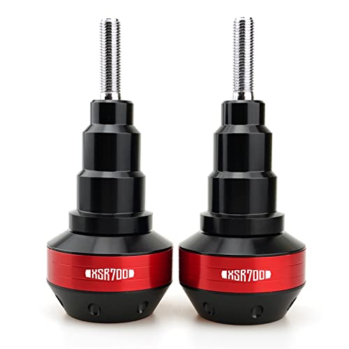 Schieberegler Für XSR XSR700 2015-2022 Motorrad Fallschutz Rahmen Slider Seitenverkleidung Schutz Crash Pad Protector Auspuff Slider(Rot) von SCUUBE