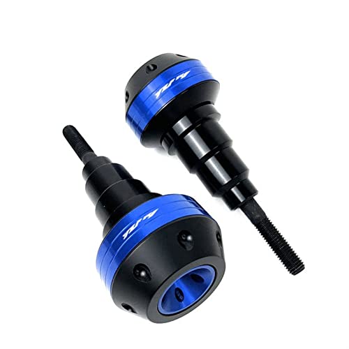 Schieberegler Für YZF-R1 YZFR1 YZF R1 2007 2008 Motorrad Fallschutz Rahmen Slider Seitenverkleidung Schutz Crash Pad Protector Auspuff Slider(Blau) von SCUUBE